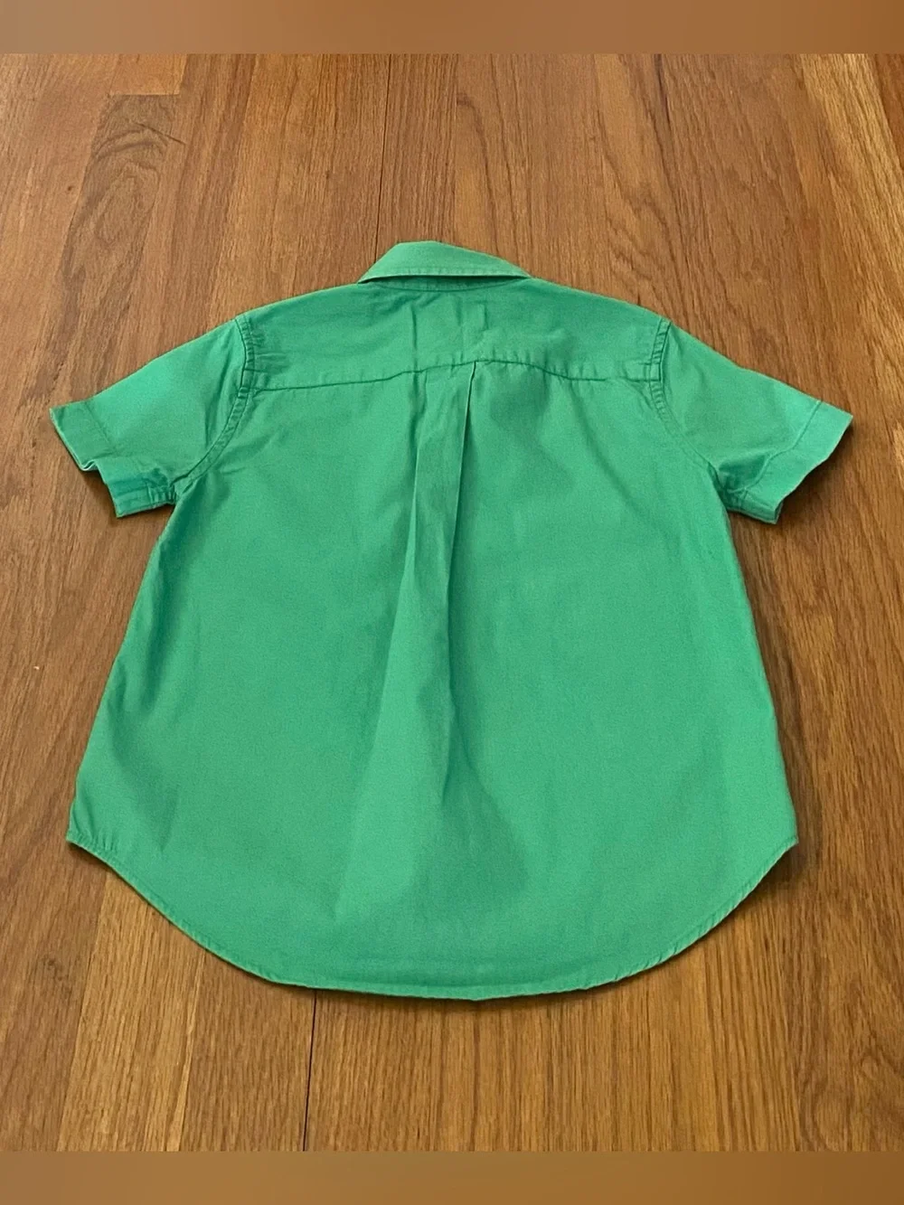 Ralph Lauren Bright Green Short-Sleeve Shirt and Khaki Twill Pants Set